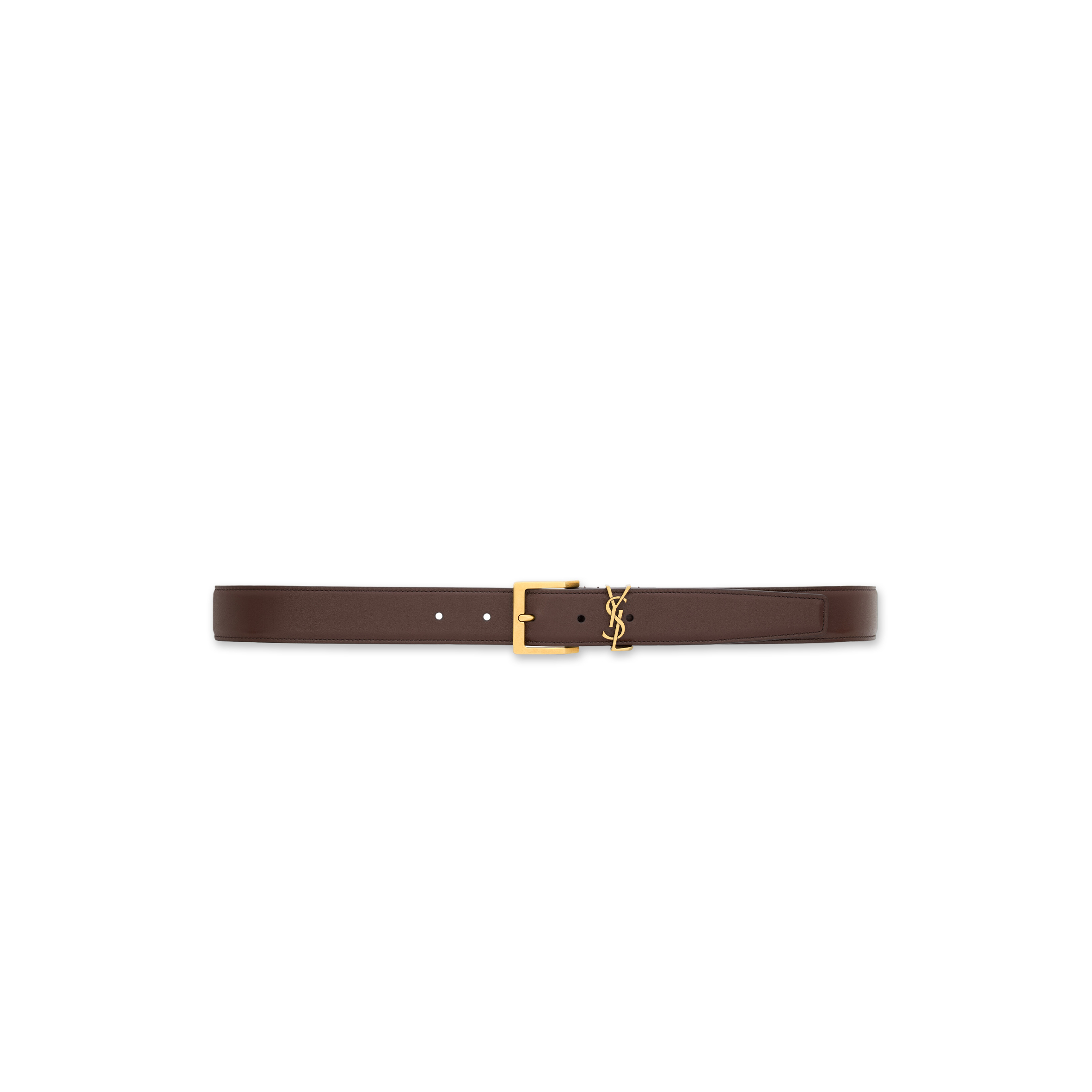 YSL BELT CASSANDRE VADIM BELT IN SMOOTH LEATHER 864585BOO0W2596